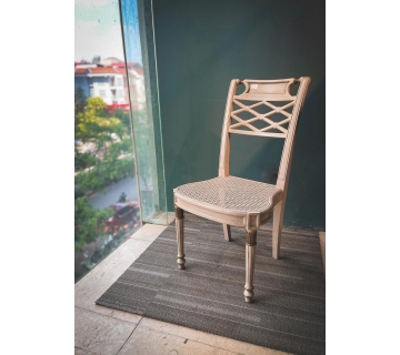 Rattan sidechair