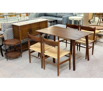 Bộ bàn ăn 4 ghế - Walnut 