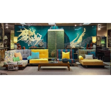 Sofa Mahjong bản đế gỗ 