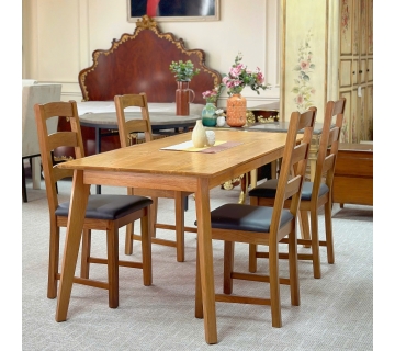 Bộ bàn ăn sồi Korea