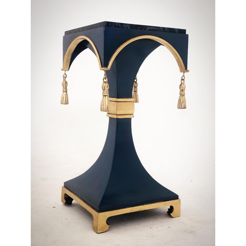 Azurite Martini Table in Deep Blue