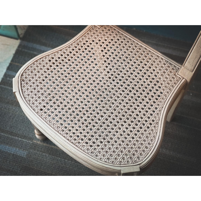 Rattan sidechair