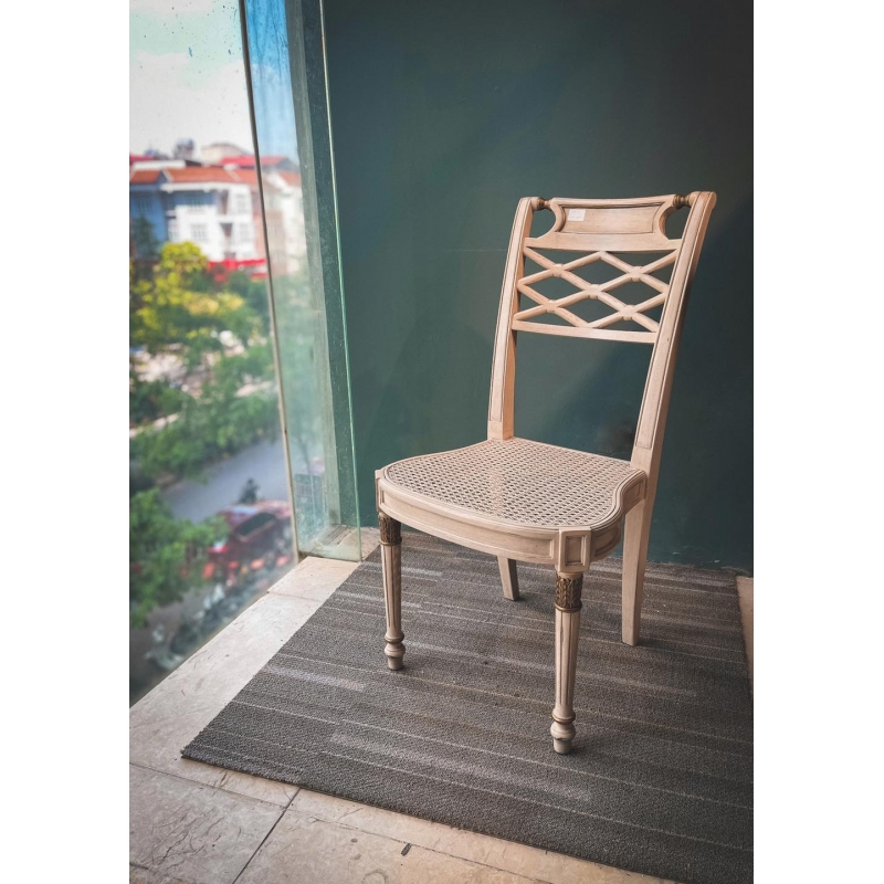 Rattan sidechair