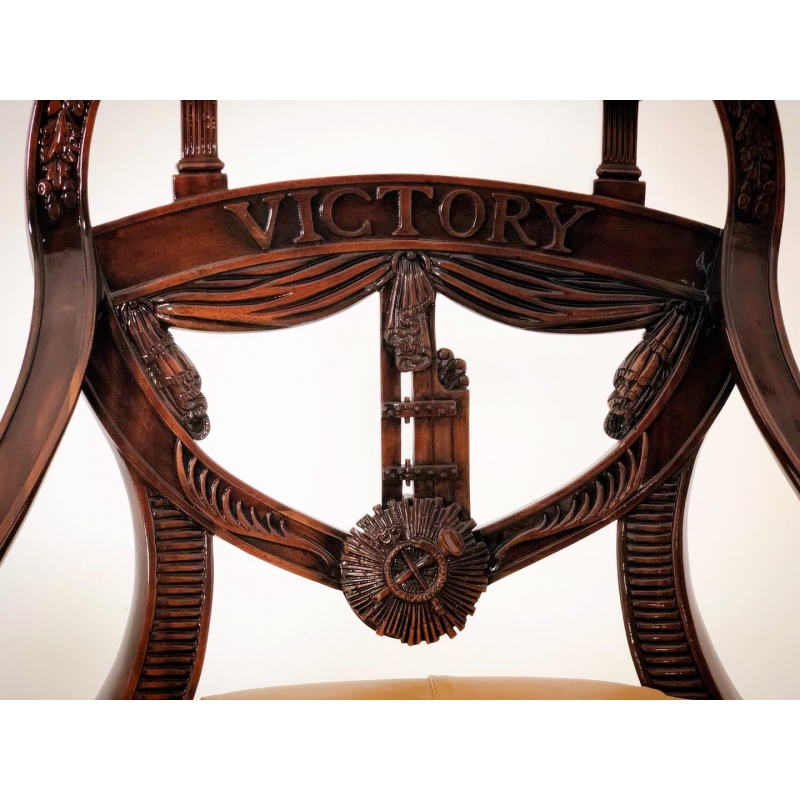 Ghế Victory ArmChair (da vàng)