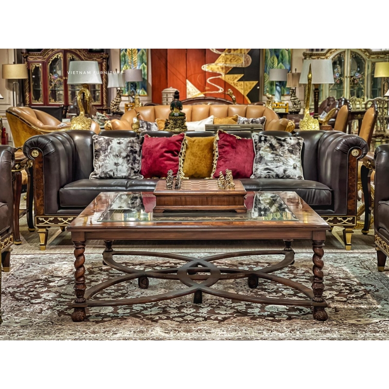 Set sofa Lydia T.A - Nâu đậm 