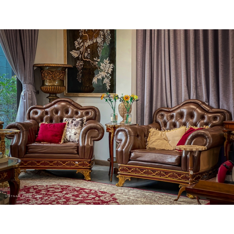 Italian sofa set - Nâu 