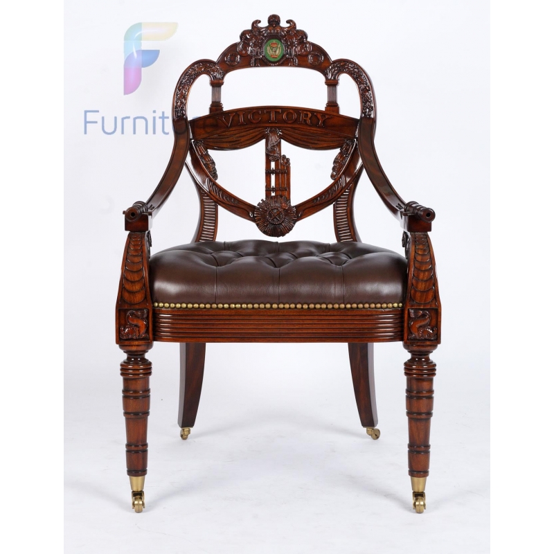 ghế Victory ArmChair (da nâu)