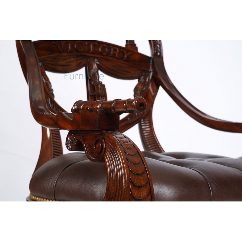 ghế Victory ArmChair (da nâu)