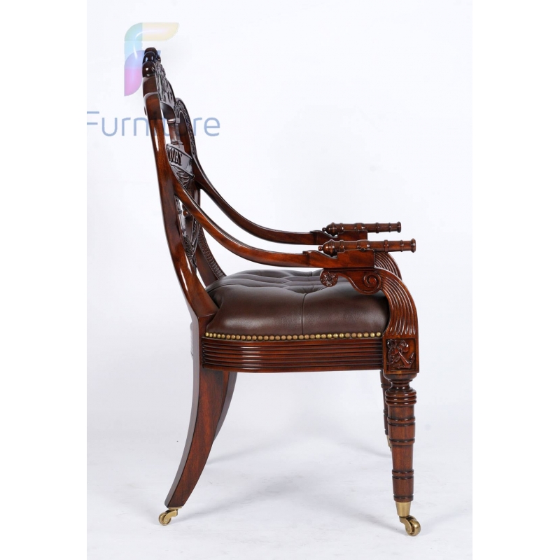 ghế Victory ArmChair (da nâu)