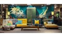 Sofa Mahjong bản đế gỗ 
