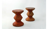Lacquer Hourglass Side Table