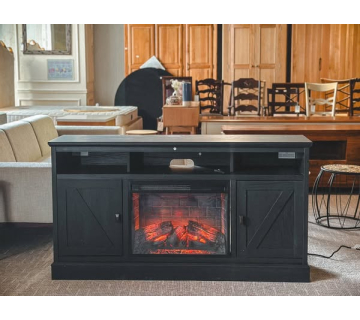 Kệ tivi + Lò sưởi điện Ameriwood Home Ashton Lane