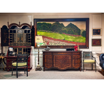 Tủ Curved Vintage Sideboard 
