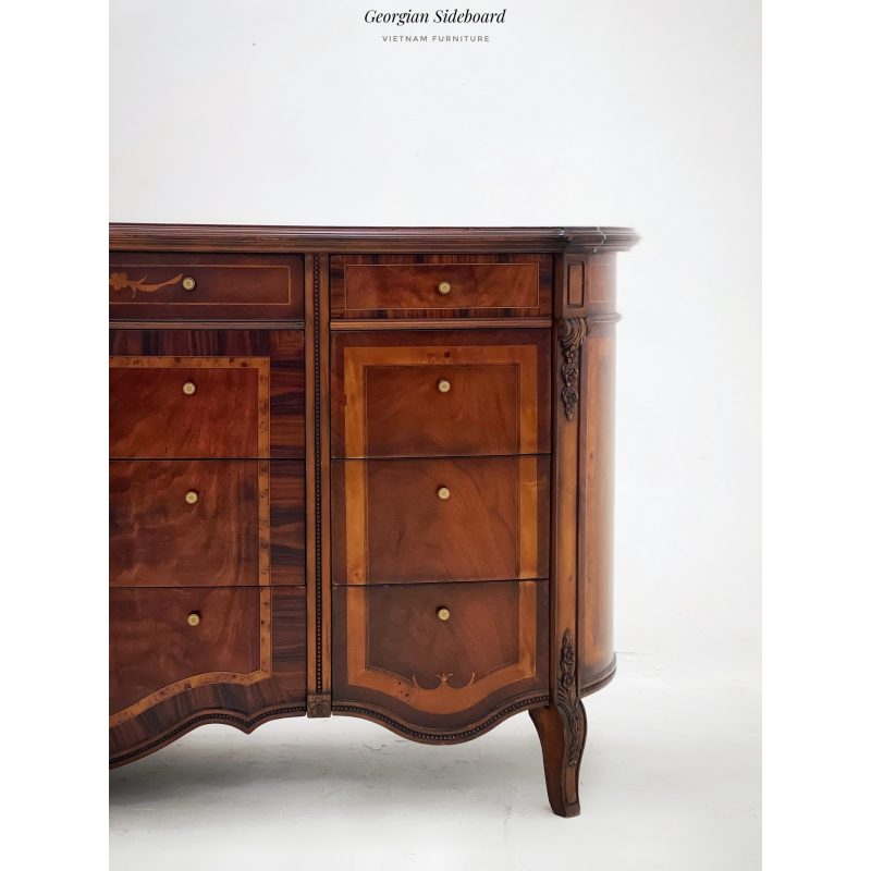 Tủ Curved Vintage Sideboard 
