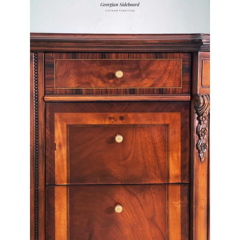 Tủ Curved Vintage Sideboard 