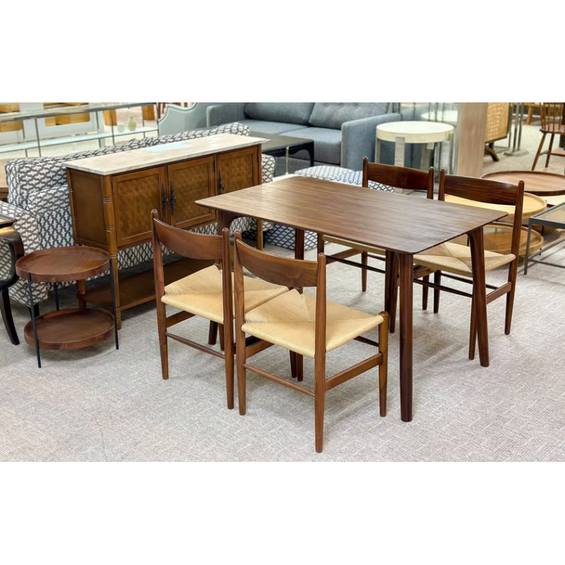 Bộ bàn ăn 4 ghế - Walnut 