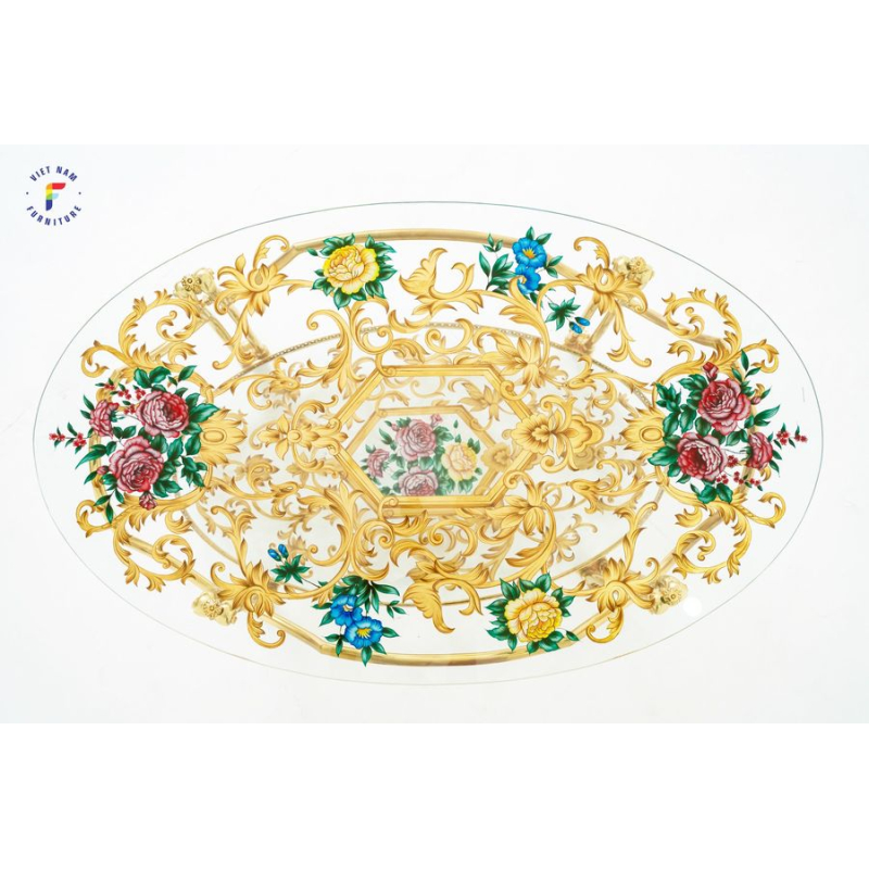 BÀN TRÀ ĐỒNG FLORAL 4439