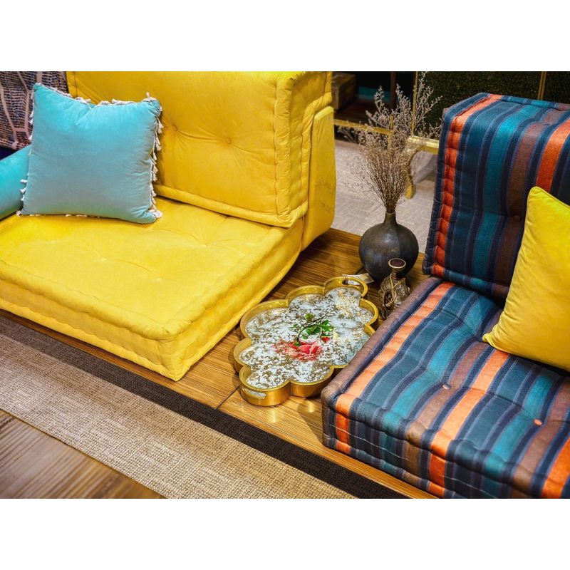 Sofa Mahjong bản đế gỗ 