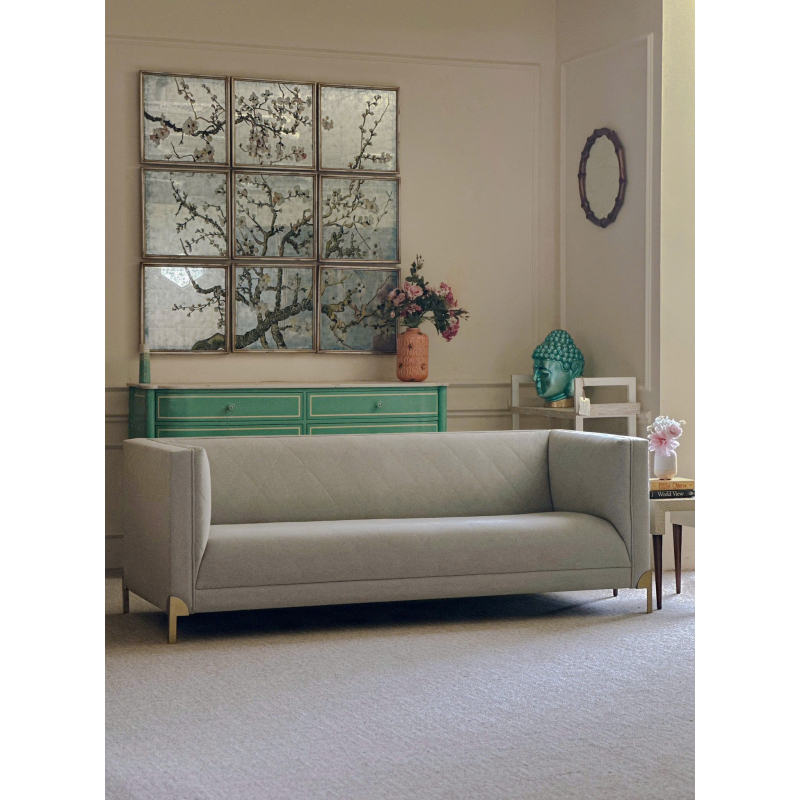  Luanna Diamond Trellis Sofa