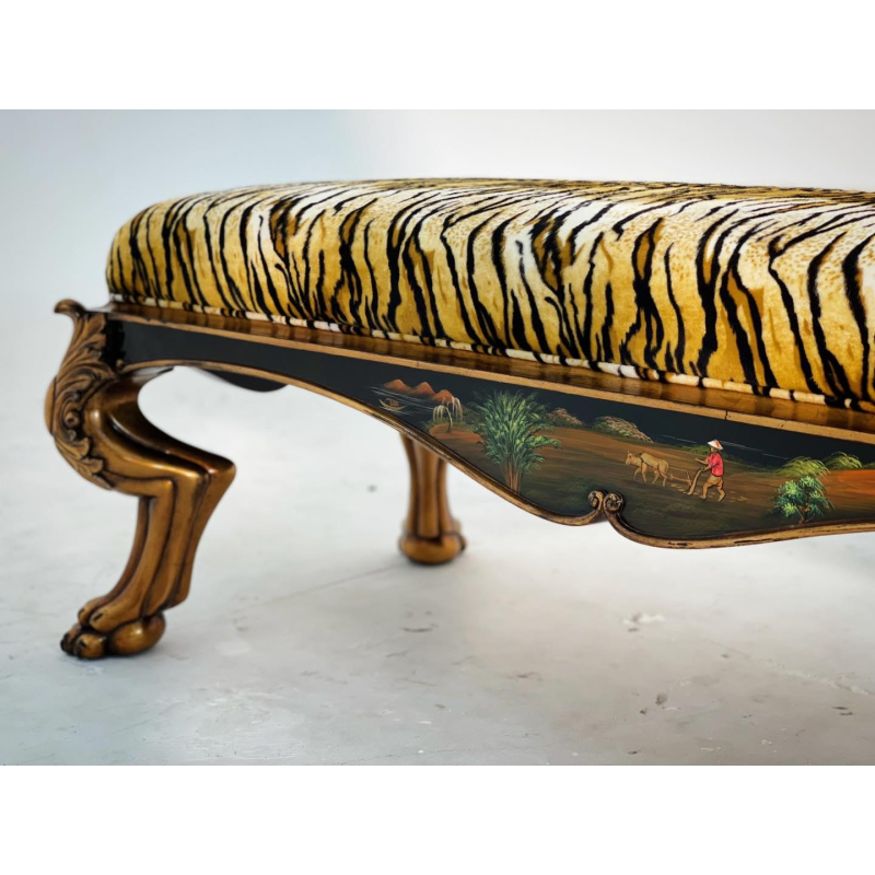Bench vải da hổ 