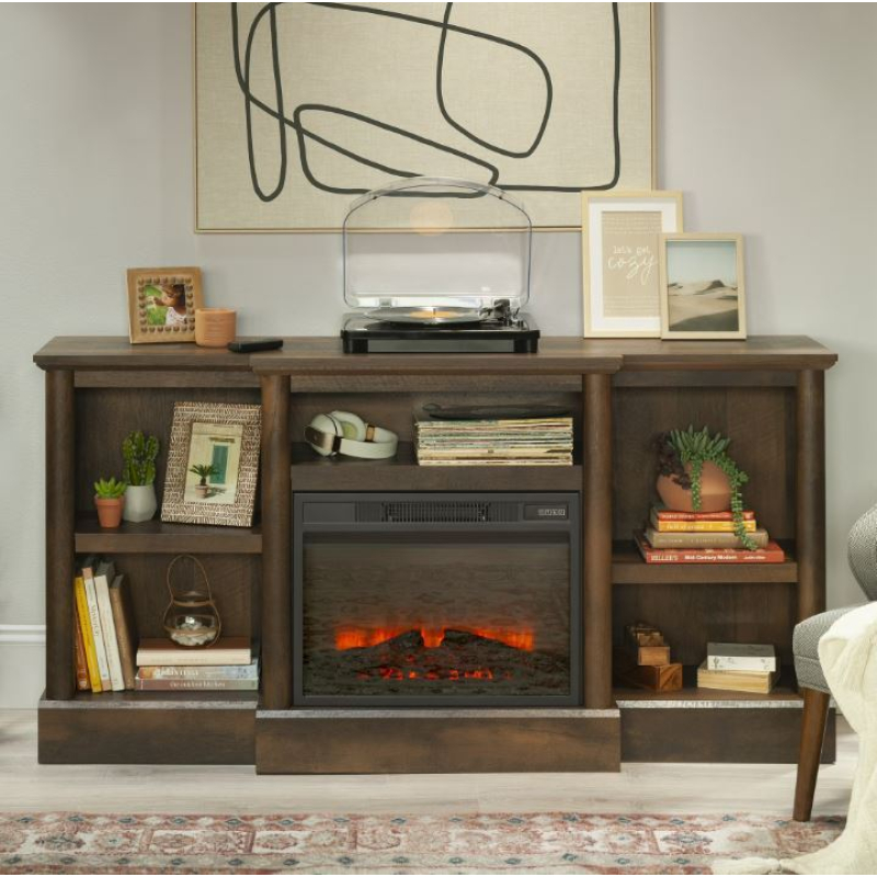 Lò sưởi điện Sauder Fireplace TV Stand