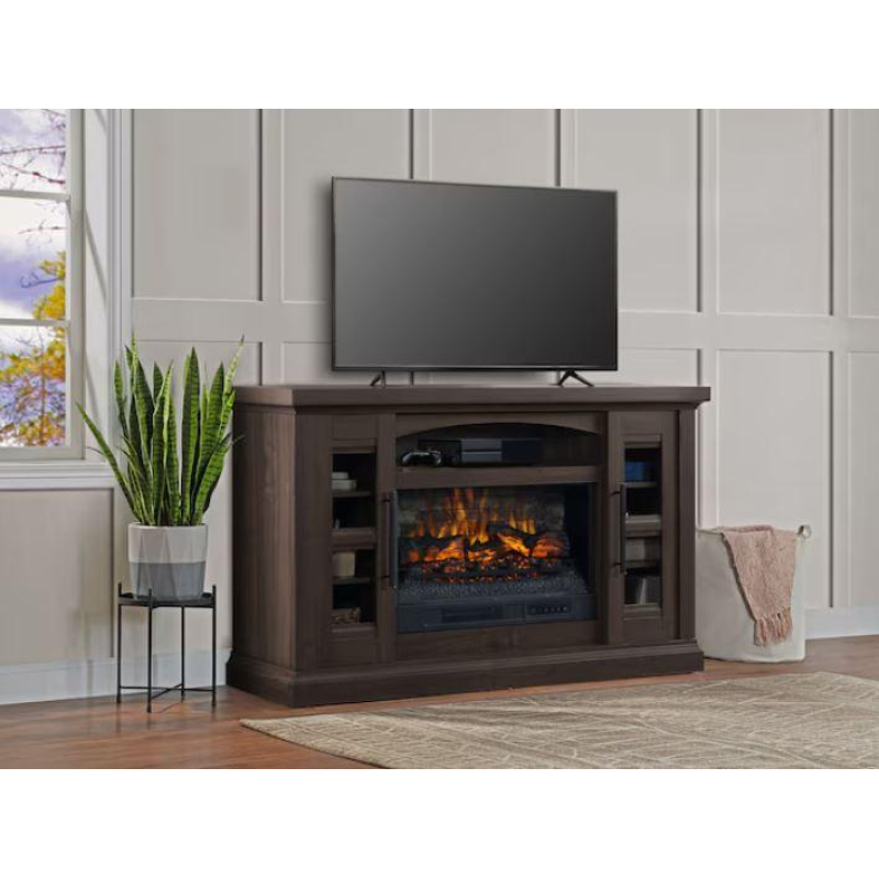 Kệ tivi + Lò sưởi điện Allen + Roth W Brown