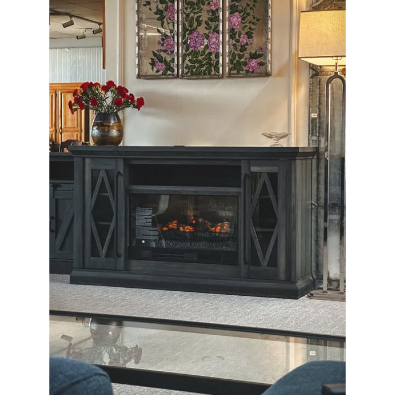 Kệ tivi + Lò sưởi điện Allen + Roth W Brown