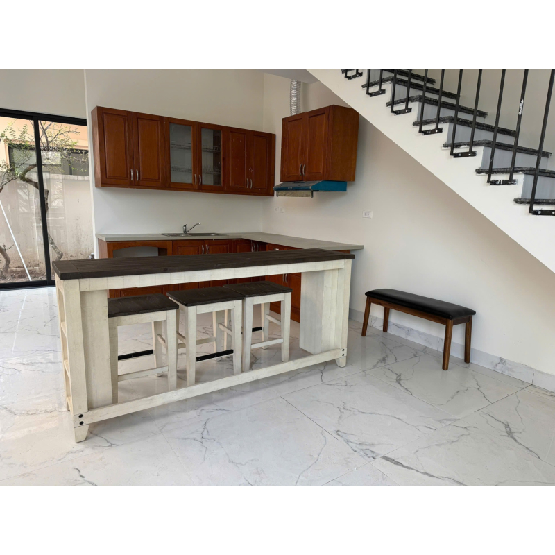 Bộ bàn ghế bar Madison County 4Pc - Kem 