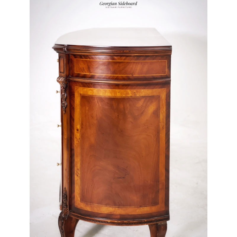 Tủ Curved Vintage Sideboard 