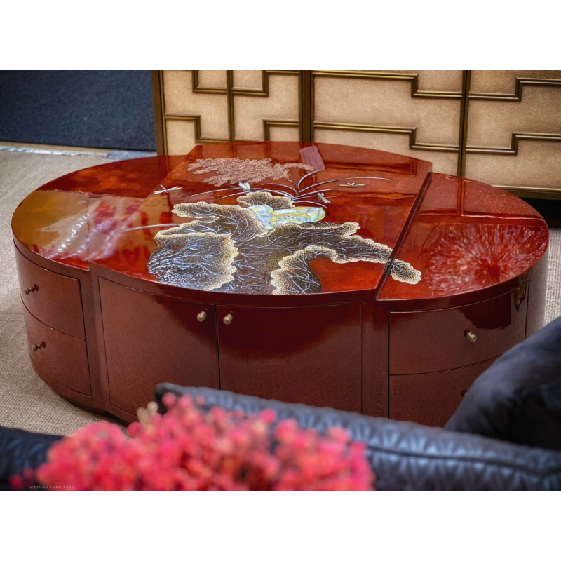 Bàn Sofa 3 phần sơn mài