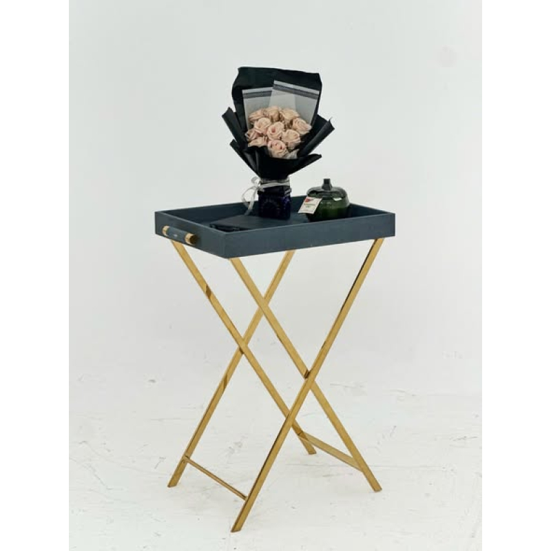 Bàn khay chữ nhật Faux shagreen