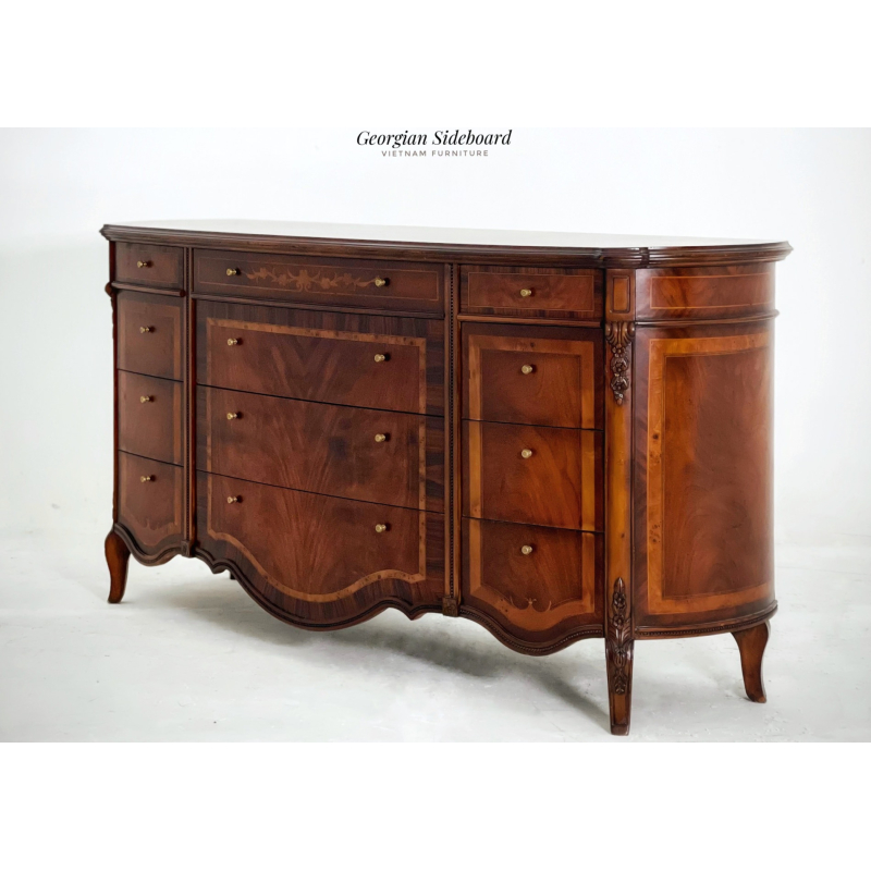 Tủ Curved Vintage Sideboard 