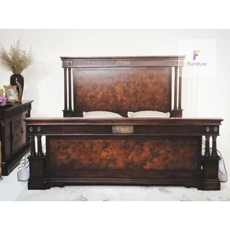 Giường gõ đỏ Pantheon Kingsize