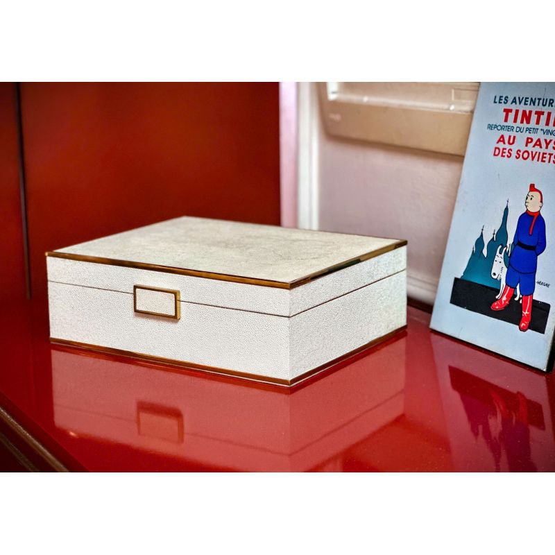 Hộp trang sức Faux shagreen