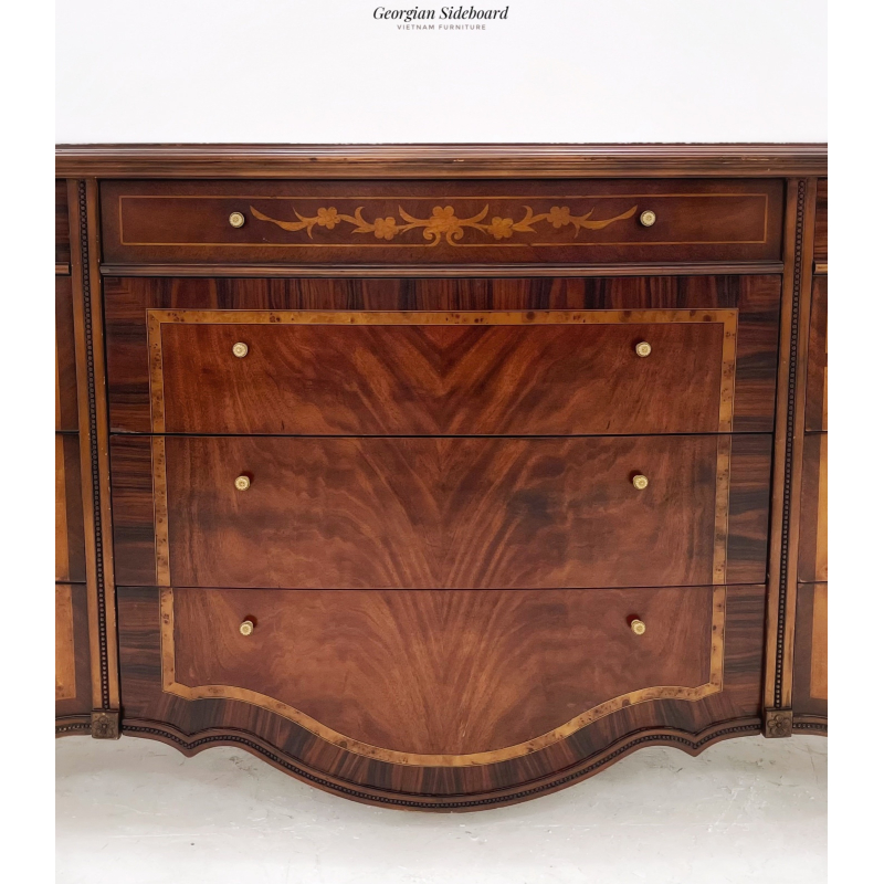 Tủ Curved Vintage Sideboard 