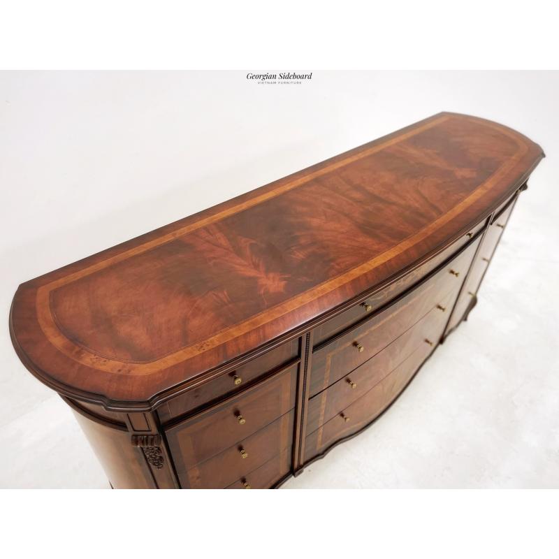 Tủ Curved Vintage Sideboard 