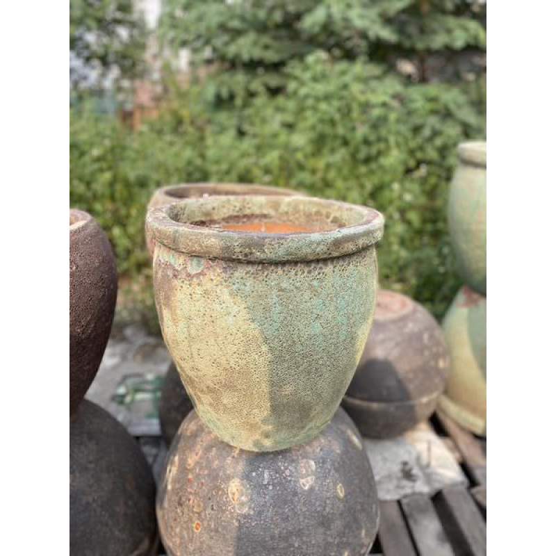 Chậu gốm Atlantic xanh XV00117