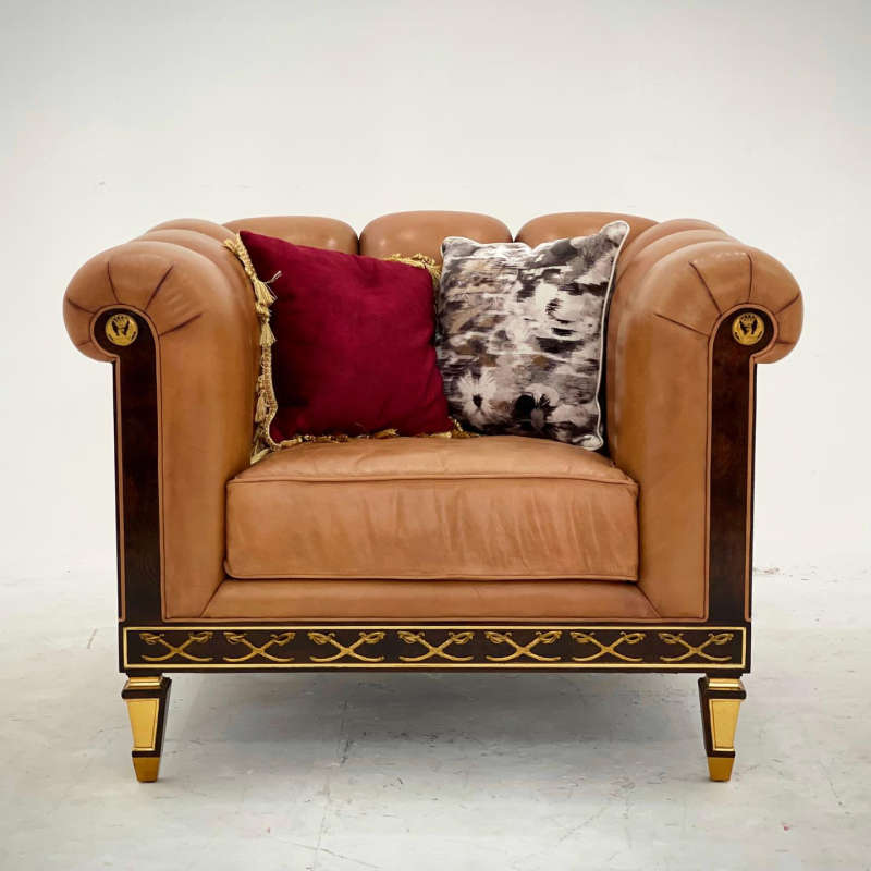 Lydia Sofa Set - Seat 1 (Nâu nhạt)