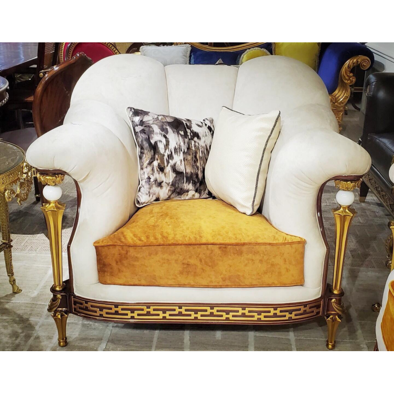 Beauharnais Sofa - White - Seat 1 