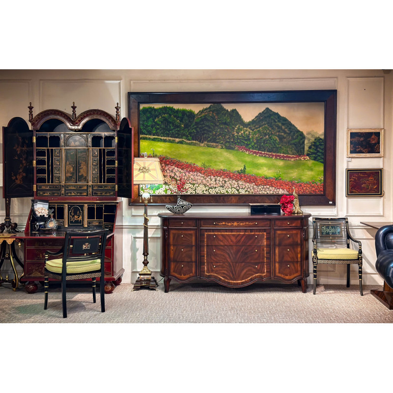 Tủ Curved Vintage Sideboard 