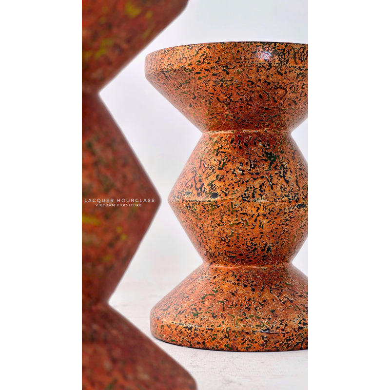 Lacquer Hourglass Side Table