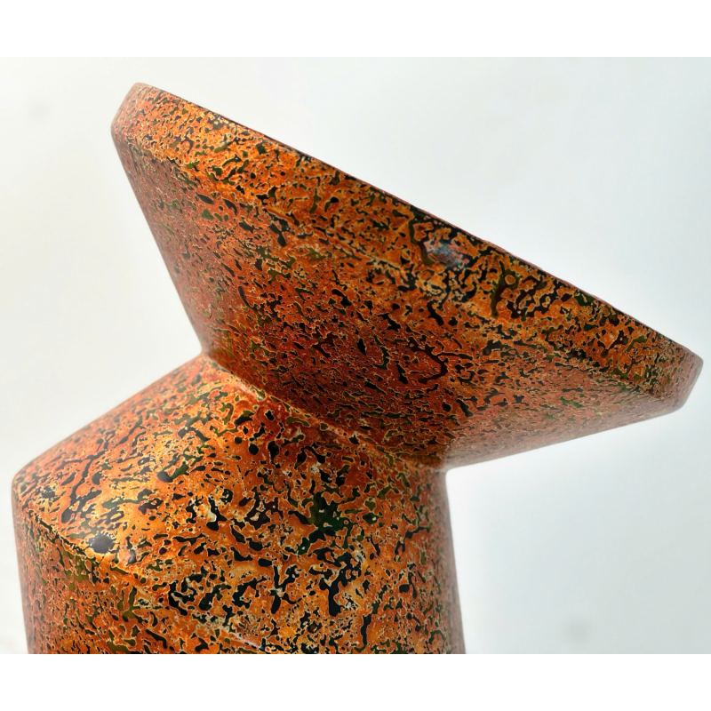 Lacquer Hourglass Side Table