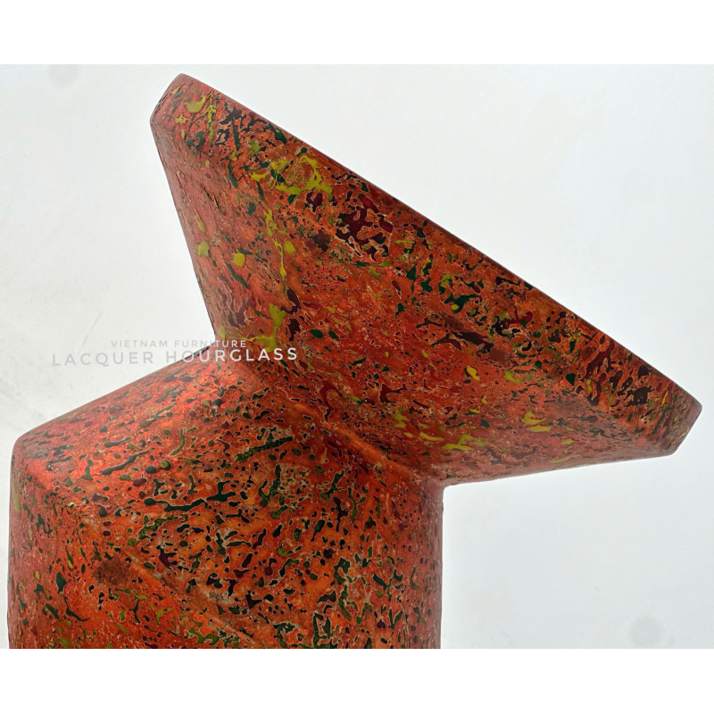 Lacquer Hourglass Side Table