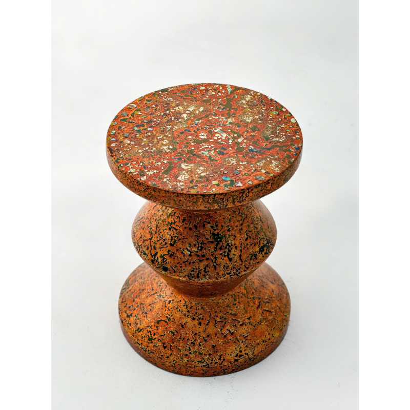 Lacquer Hourglass Side Table
